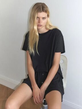 Deiji Studios Black Soft T Shirt Size S